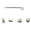 Fashion Jewelry Finding 925 Sterling Silver Brooch Accessories Set
