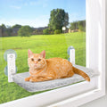 2024 New Design Cordless Cat Window Perch Solid Metal Frame and Reversible Cover Printed Pet Hammock Bed Cat Hammock Window