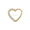 Au585 14k Real Gold Zircon Trendy Wedding Engagement Nose Rings Hoop Good Quality Women Gift Body Jewelry New Arrival