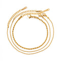 Ouj Elegant and Versatile Multi-layered Titanium Steel Accessories Adjustable Bracelets for Daily Wear by Women