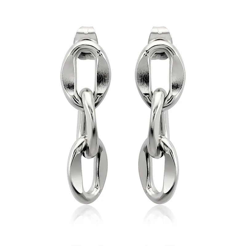 New Jewelry Sets Sliver Earring  Earring Bracelet Set for Anniversary Gift Women Man Wedding