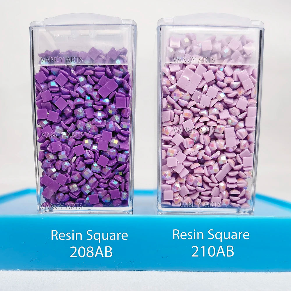 Wholesale High End RESIN Square Diamond Painting AB Drills DMC 5D Diamond Painting Resin Material AB Beads No Holes on Bottom