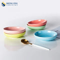 Custom Color Moq100pcs Small Dishes 9cm Ceramic Soy Sauce Japanese Restaurant Porcelain Dipping Bowl