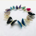 Wholesale High-quality Natural Healing Stones Crystal Colorful Agate Slice Butterfly for Decoration