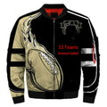 32 Teams in American Football Jackets Men's and Women's Bomber Jackets Sublimation Custom Polyester-cotton Baseball Jackets