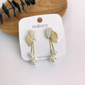 2022 Fashion New Design Long Tassel Earrings Pearl With Leaves Personalized Jewelry Earring