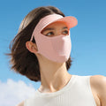 GOLOVEJOY XTJ111 Sports Sunscreen Mask Bandana Brim Women's Summer Ice Thin Breathable Washable UV Protection Full Face Mask