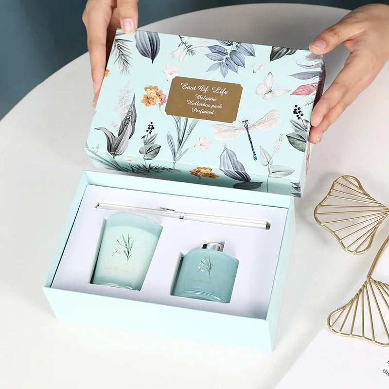 2025 Trending Luxury Scented Candle Gift Set Box Made of Soy Wax Glass Jars Christmas Home Fragrance Home  Decoration