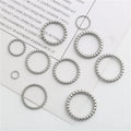 Stainless Steel Seamless Bead Circle Pendant Necklace Bracelet Jewelry Accessories Summer 2021 P24 Model 1-10 Made Dongguan