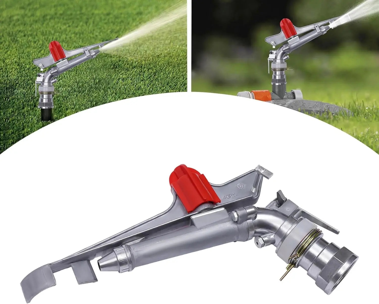 Titans High Pressure Garden PY30 PY40 PY50 Durable Agricultural Rain Gun Sprinklers for Lawn Watering  Irrigation System