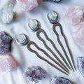 DIY Wholesale Bride White Crystal Natural Headband Staggered Tying Method Crystal Headband Moon Staff Folk Crafts