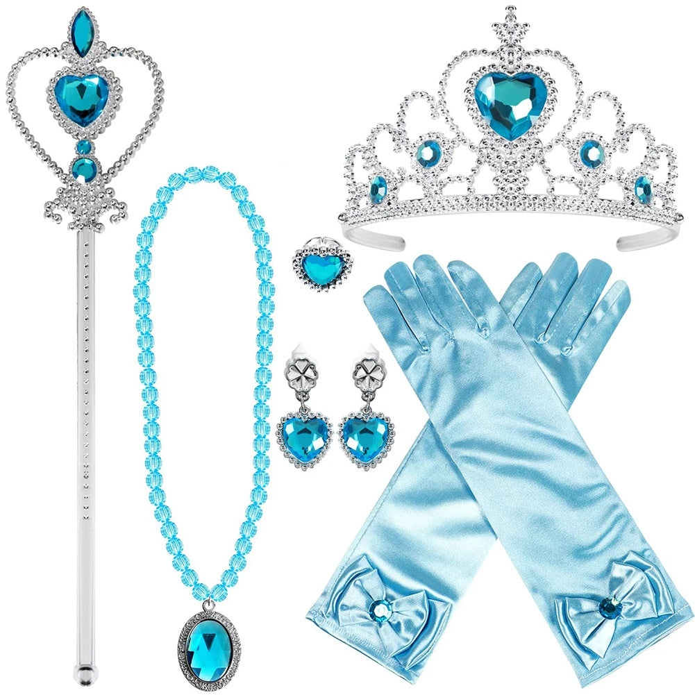 2025 Accessories of Princess Include Gloves Wand Headwear Etc for Children Party Performance