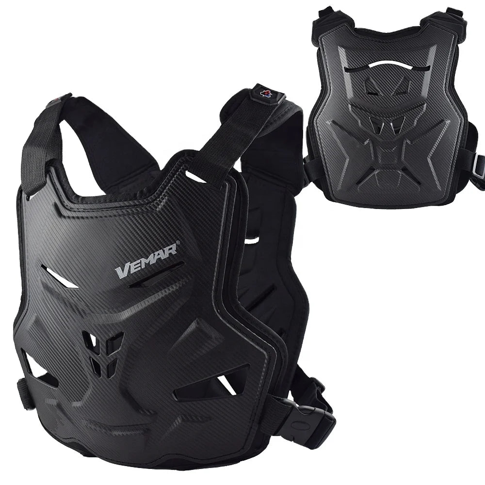 VEMAR Professional Motorcycle Riding Body Armor Jacket Motocross Protection Polypropylene Material Adjustable/Detachable Back