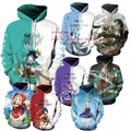 Ecowalson  3D All Over Printing Genshin Impact Hoodie Men Fashion Coat Hoodies Kids Hip Hop Boy Coat 3D Sweats
