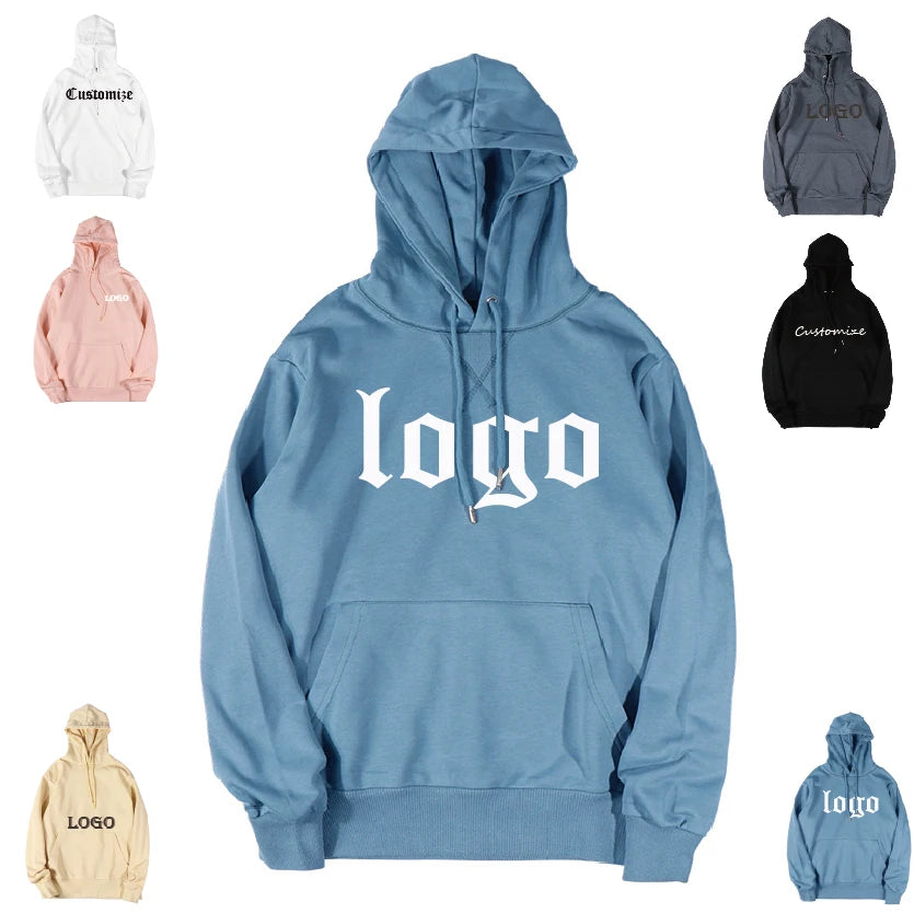2022 Fall Wholesale Custom Logo Pattern Blank Pullover Hoodie Men Hoodies & Sweatshirts Pullover Unisex