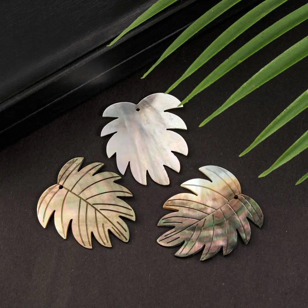 Wholesale Factory Price Leaf Shell Charms for Jewelry Making Women Accessories Jewelry