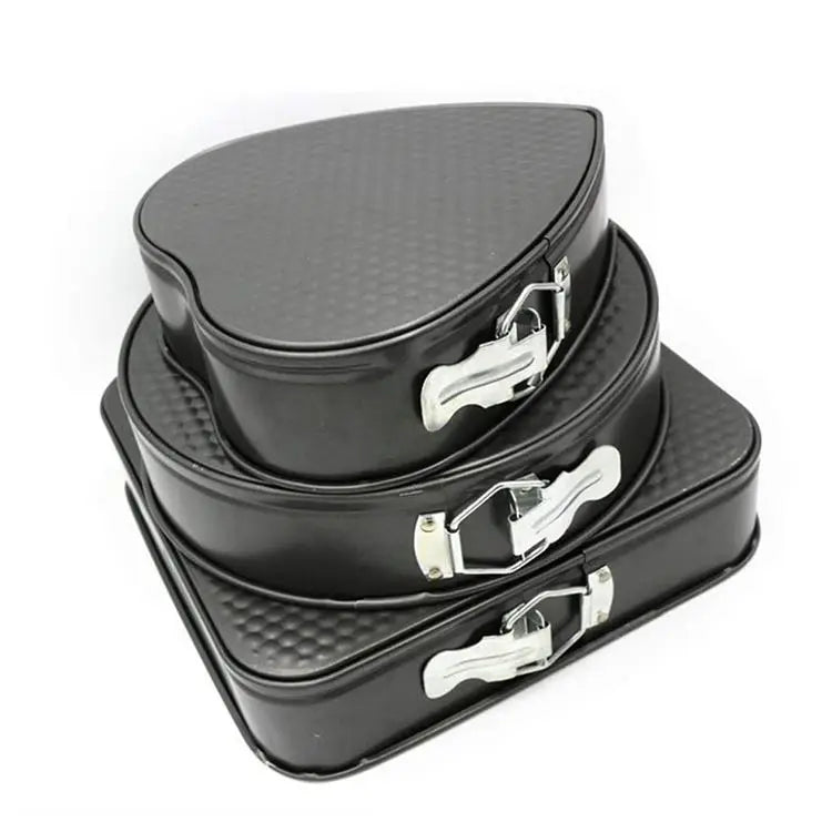 Metal Nonstick Cheesecake Pan and Square Heart Cake Pan Bakeware Set