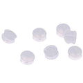 Japanese & Korean Style Silicone Transparent Hamburger Ear Jewelry 5mm DIY Backs & Nut Earrings Wholesale Bead Findings