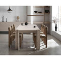 Nordic Style 6-Seater Dining Table Set Modern Design Wooden Furniture for Home Use