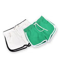 Custom Made Embroidery Print logo Women Running Shorts Cotton Gym Shorts