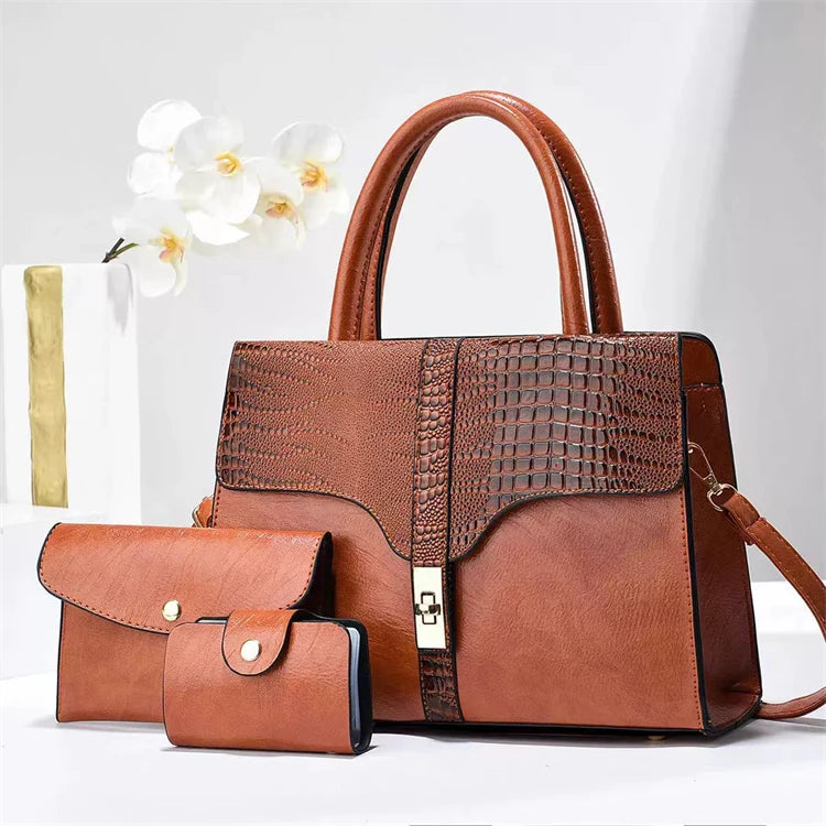 Wholesale Trends pink Popular Designer Pu Leather Fashion Lady Tote Handbag Shoulder