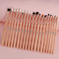 BEILI Wholesale pink Hight Quality Eye Makeup Brushes Kit Private Label Goat Hair Eyeshadow Eyebrow Eyeliner Makeup Brush Set