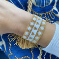 Go2boho Miyuki Bead Handmade Friendship Bracelet Gold White Colorful Boho Heart Star Patter Women Fashion Jewelry Set Summer Gif