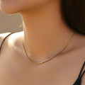Stainless Steel Waterproof No Fading Women's Necklace Bohemia Style 18K Gold Modern and Minimal Mix Chain Chokers Necklace