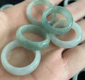 Jialin Natural Stone Jewelry Jade Ring Men Iced Out Jewelry Green Burma Rings Jewelry Women with Wholesale Price