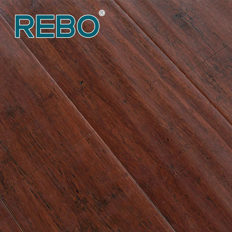 Modern Design Strand Woven Bamboo Engineered Indoor Flooring with Click System Easy Installation