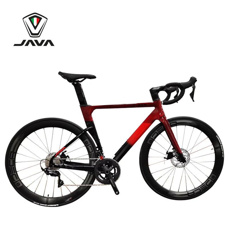 Java FUOCO J.AIR Full Carbon Fiber Road Bicycle 22 Speed Competition Carbon Race Bike Wire Pull Oil Pressure Disc Brake R7000