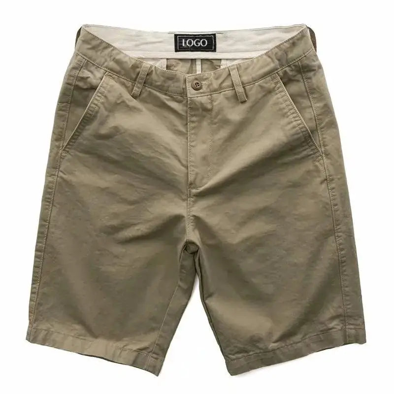 MS001 Factory Wholesale Men's Solid Mid Workout Shorts Breathable Cotton Polyester Cargo Elastic Anti-Wrinkle High Street Gym