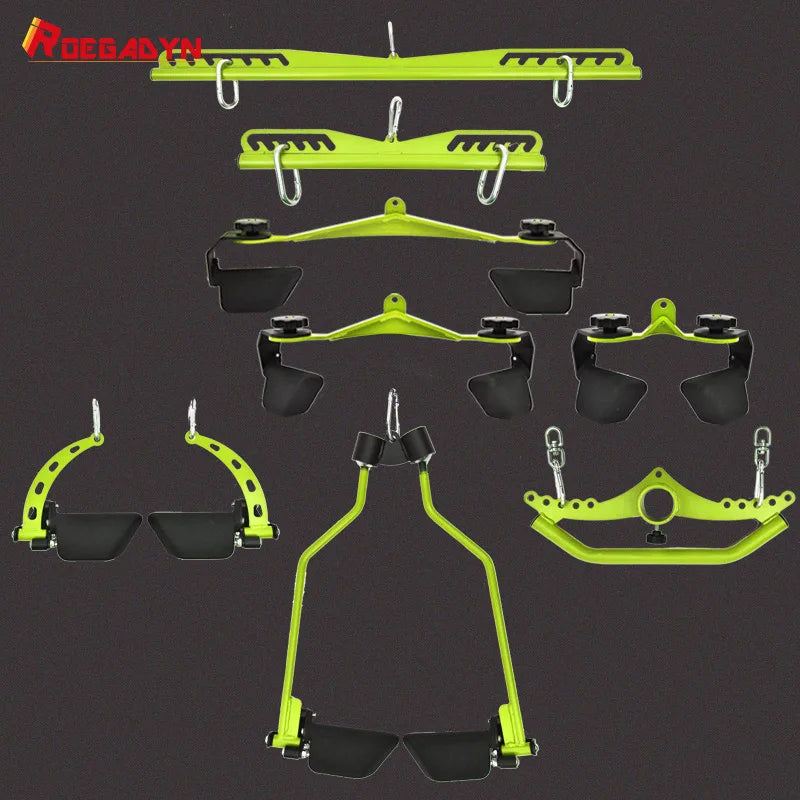 Home Gym Exercise Lat Pull Down Bar Gym Equipment Strength Training Machine Rowing T-bar V-bar Fitness Bodybuilding Mag Grips