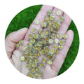 Round Shape 4*7MM Clear Glitter Moon Star Flower Letter Beads Wholesale Bracelet Making Beads