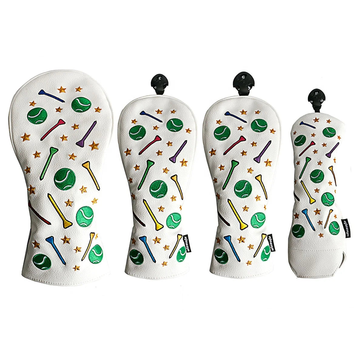 2023 New Design Golf Head Cover PU Leather Golf Wood Driver Golf Headcover
