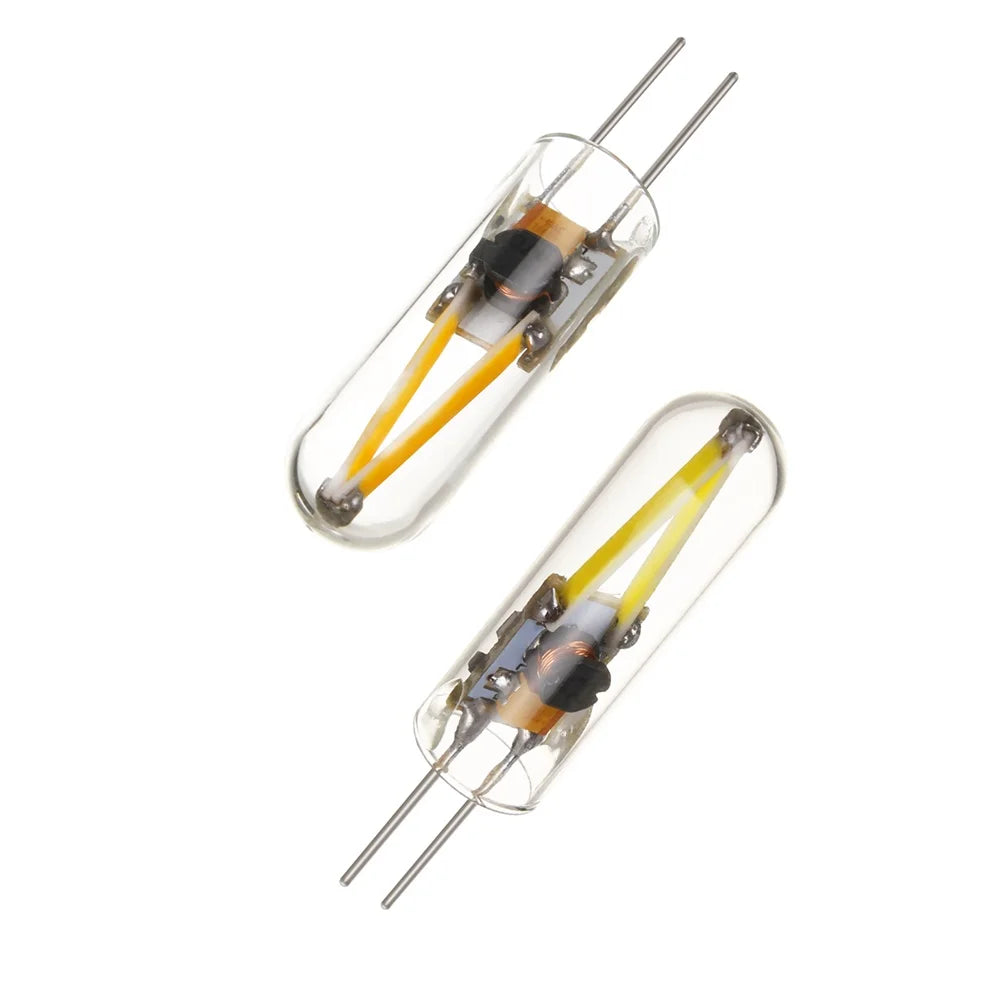 Mini G4 COB LED Filament Light Bulb 3W 12V Cool Warm White LEDs Replaces 15W Halogen Glass Lamps for Hotels Globe Pendant Lamp