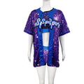 Ace Sports Custom Heat-Transfer Printed 100% Polyester Teenagers Girls Cheer Baseball Jackets Wholesale Cheerleading Warm-up Oem