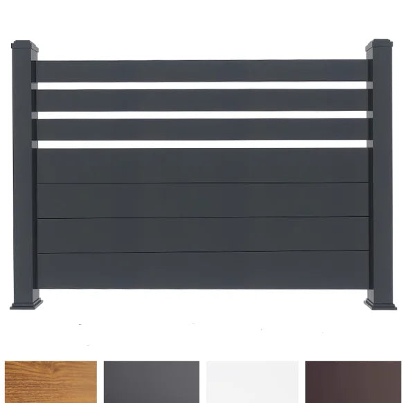 Steel Frame Aluminum Fence Panels Villa Waterproof Eco-Friendly Rodent Proof Security Gate Paint Finishing Easily Assembled