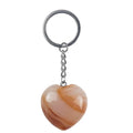 DIY Chinese factory clear quartz necklace logo pendant fashion jewelry keychain watermelon heart tiger eye