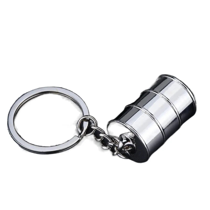 Hot Sale Oil Barrel Keychain Creative Oil Filling Keychain Promotional Gift Keychain