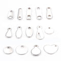 Custom Made Logo Engraved Brand Cheap Pendant Metal Jewelry Tags Charms for Necklace Bracelet
