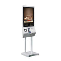 Restaurant 27 Inch Android PC All in One Touch Screen Self Service Kiosk Printer QR Code Scanner Automatic Payment Machine