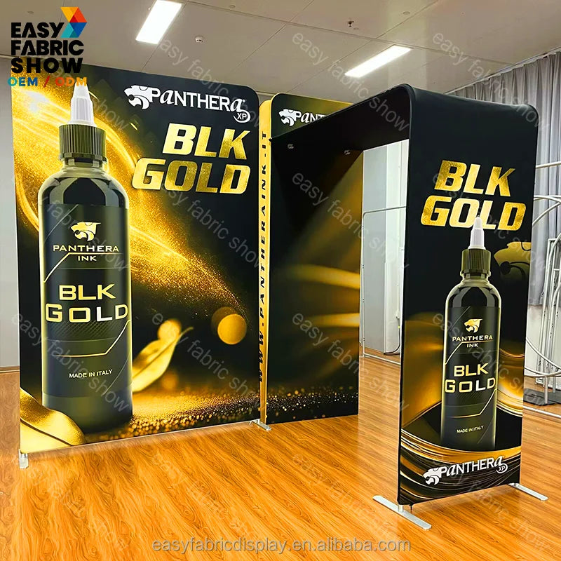Portable 2x2 Vendor Trade Show Display Booth Free Standing Expo Booth with Display Wall for Trade Shows and Exhibitions