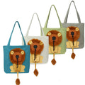 Outwardly Small lion Shape Shoulder Bag Cat and Dog Small Pet Canvas Outdoor Handbag Pet Bag