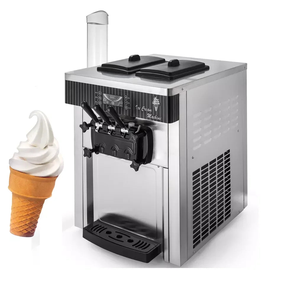 YKF-8218T Commercial  Ice Cream Machine Soft Ice Cream Machine 3 Flavors