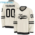 Custom Quick Dry Long Sleeve Uniform Sublimation Printing Logo Ice Hockey Wear Sport Ice Hockey Training Oversized Jersey Men