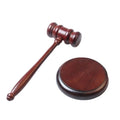 Tailai  Wood Gavel and Round Wooden Gavel and Sound Block Set Handmade Wooden Gavel for Judge Lawyer Auction Court and Gifts