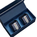 Custom Design Logo Luxury Tea Cardboard Box With Magnetic Gift Box With 2 Cans for Tea Packaging