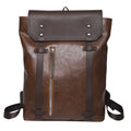 Premium Large Capacity Business Travel Knapsack Laptop Backpack PU Leather Backpacks for Men Women School Backpack