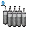 New Design Ultralight High Pressure 300bar Carbon Fiber Cylinder Aluminium Liner Composite Tank 6.8L with Valve